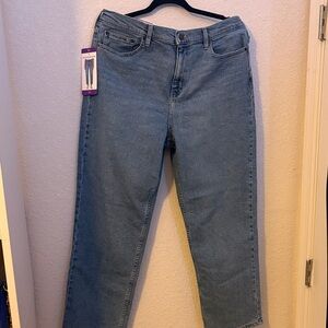 Calvin Klein Jeans Medium Blue Straight Leg Women's Denim